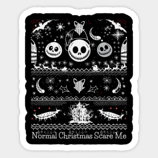 Normal Christmas Scare Me! Sticker